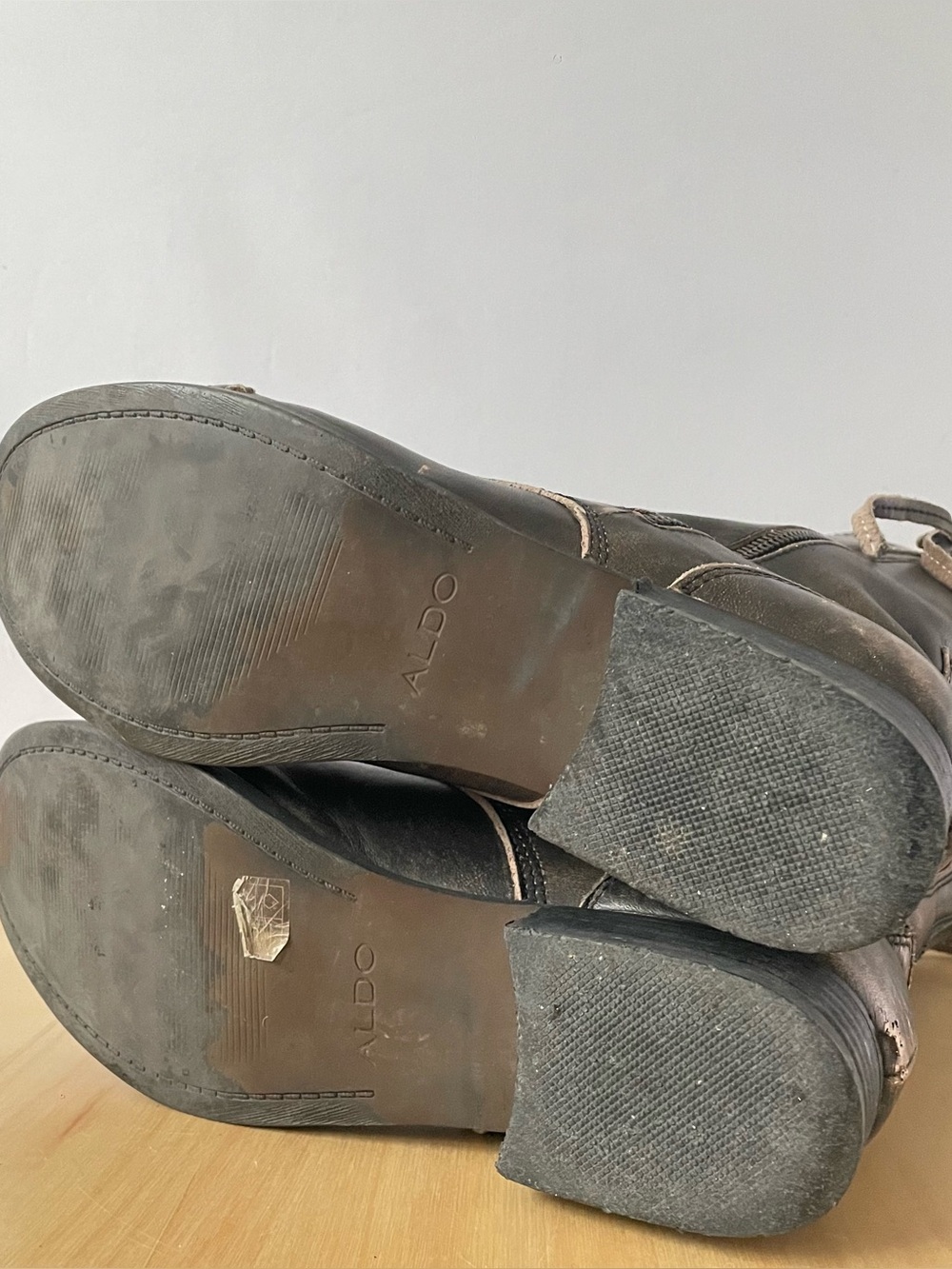 ALDO Lace-up Leather Combat Boots | US 8 - Picture 6 of 11